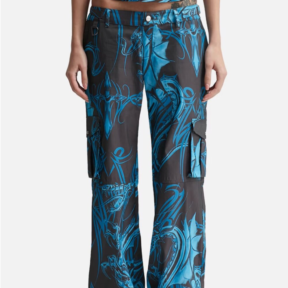 Miaou Blue Tattoo Pants